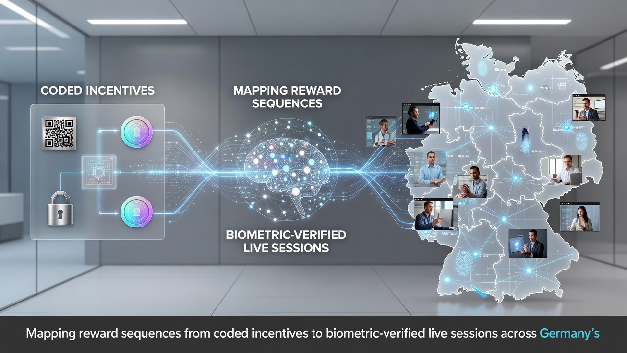 Illustration der biometrischen Überprüfung während mobiler Live-Sessions in deutschen Casinos
